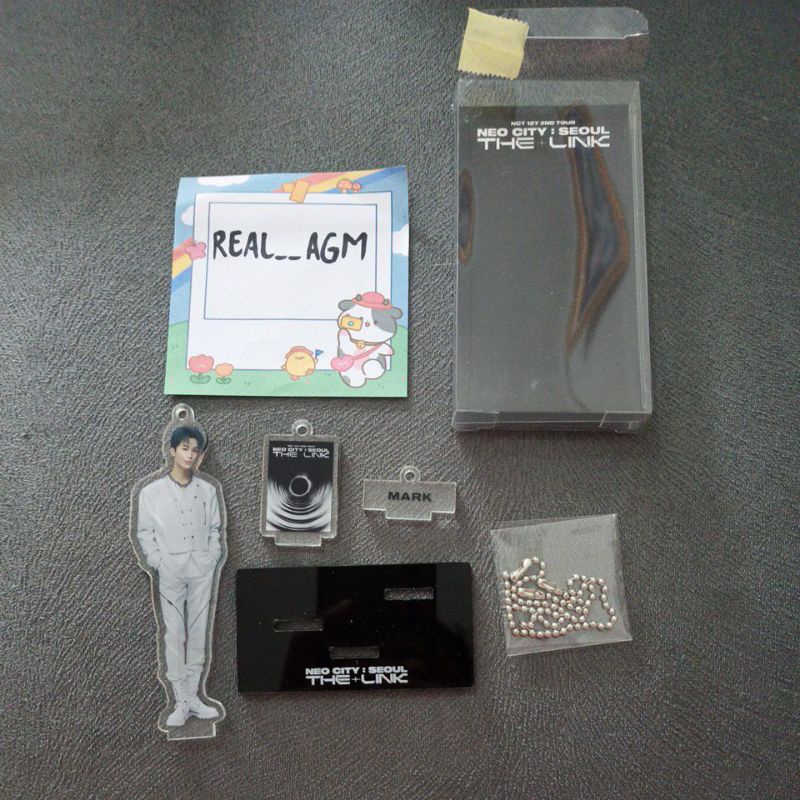 READY STOCK OFFICIAL Akrilik Acrylic Stand Keyring Only NCT 127 Mark Lee Neo City : Seoul The Link M