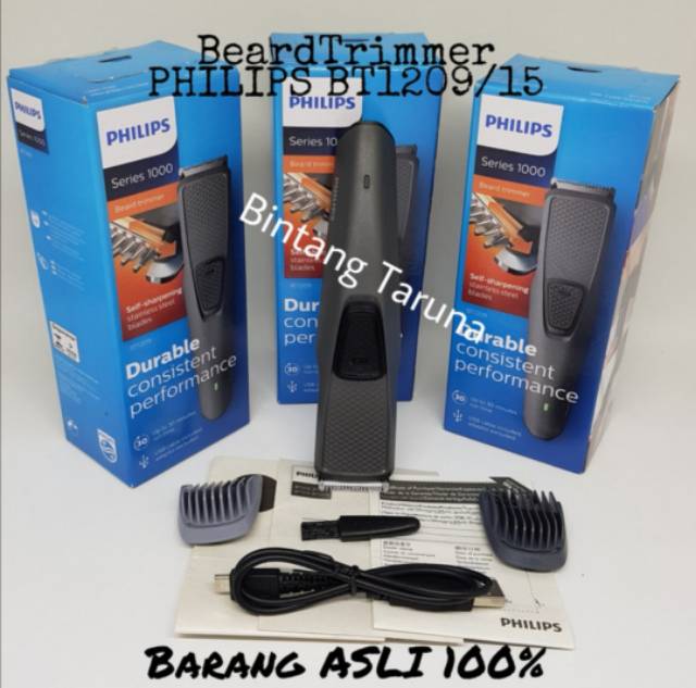 Beard Trimmer Philips BT1209/15 Alat Cukur Philips BT1209 Shaver Trim