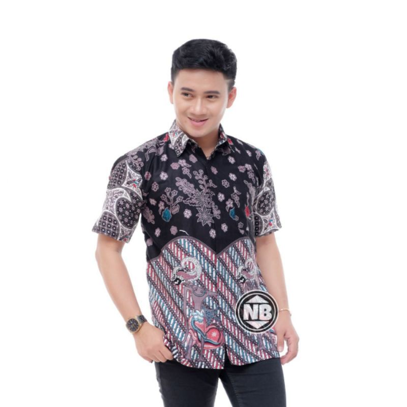 M L XL XXL 3L 4L 5L Atasan Batik Dolby Dolbi Dobby Doby Tenun Sutra Tulis Halus Katun ATBM Atasann-Hem wayang