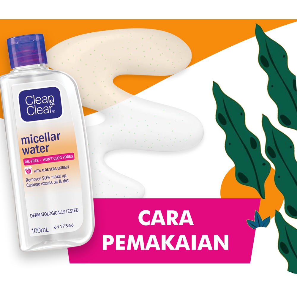 Clean &amp; Clear Micellar Water Pembersih Wajah Penghapus Make Up 100ml