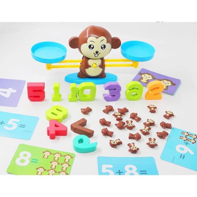 SALE Mainan Edukasi Monkey Balance Math Toy Game- Monkey Balance