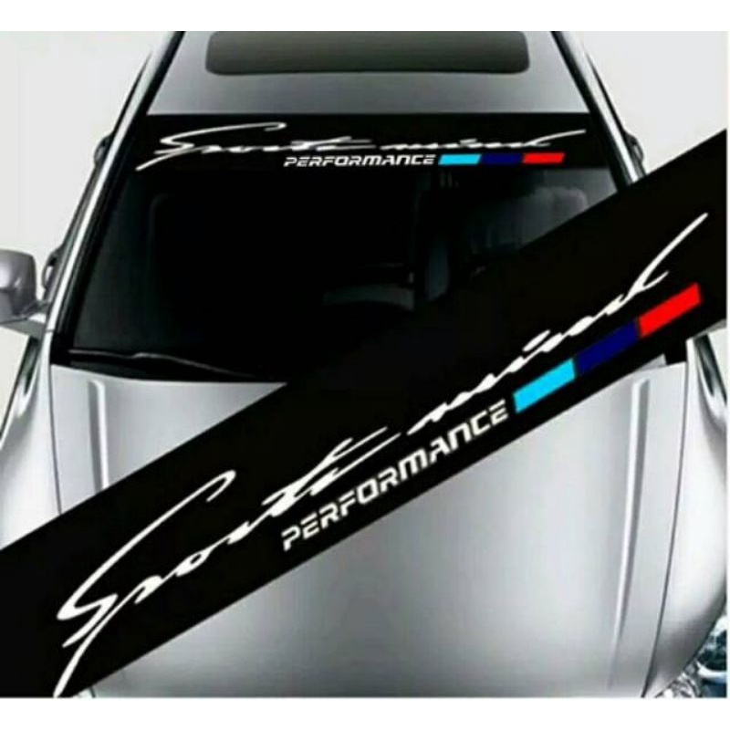 0321 sticker kaca mobil depan (sport mind) all type mobil fortuner avanza xenia calya agya sedan dll