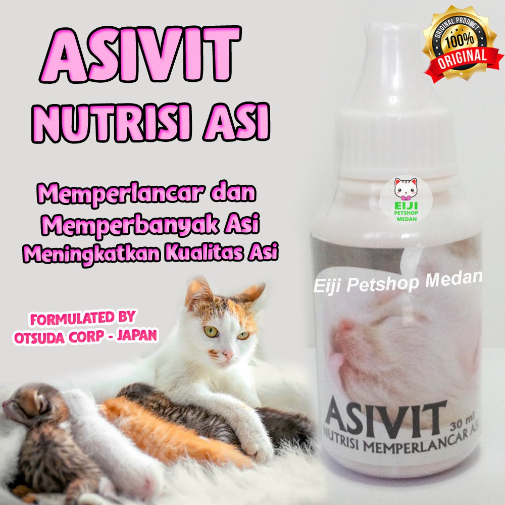 Asivit Memperlancar ASI Kucing Vitamin Kucing Vitamin Kucing Menyusui