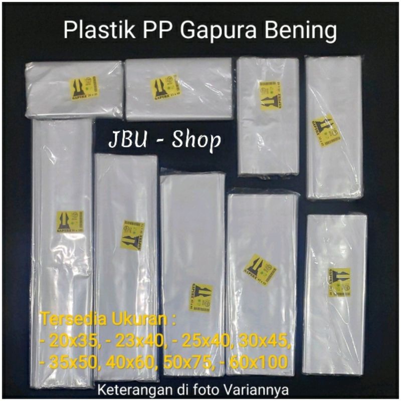 Kantong Plastik PP Bening, Plastik Loundry, Plastik Baju