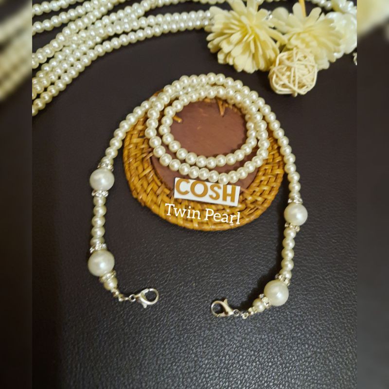 Strap masker pearl gantungan masker strap mask korea kalung masker mutiara