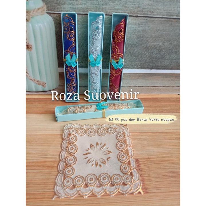 souvenir pernikahan tatakan gelas box 50pcs