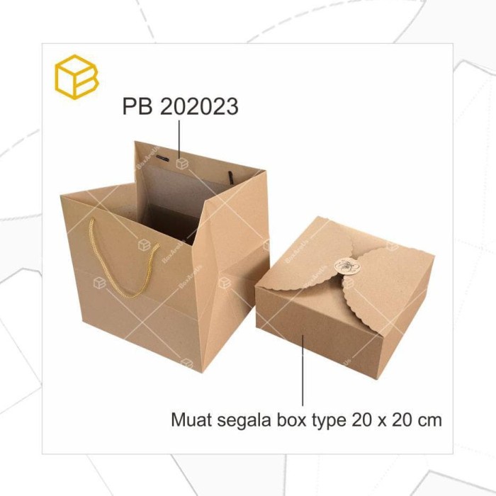 

(TERLARIS) Paper Bag Kantong Tas Kertas Paperbag Belanja Shopping Goodie Bag 20cm