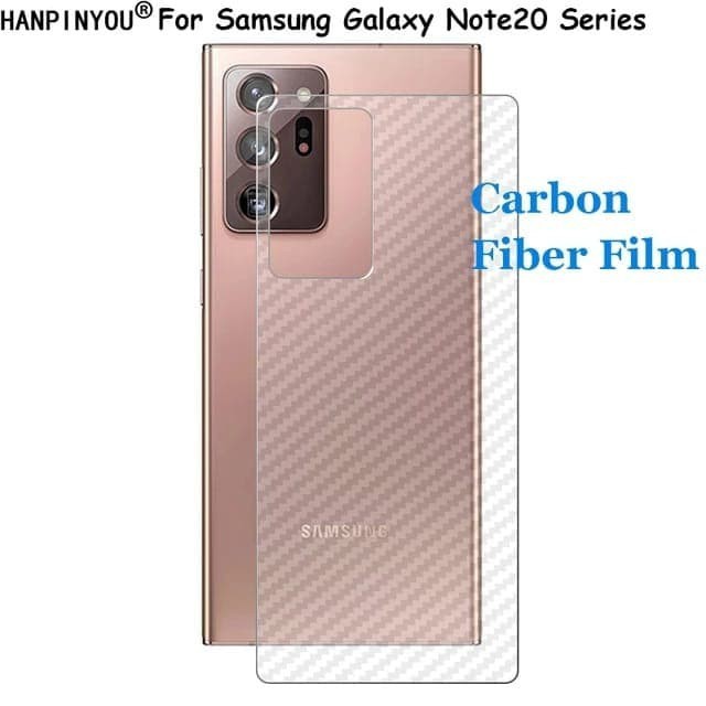 carbon fiber screen guard antigores BELAKANG Samsung S20 PLUS FE S21 S22 S23 NOTE 20 ULTRA A32 A52 A72 A53 A73 A34 A54 A33