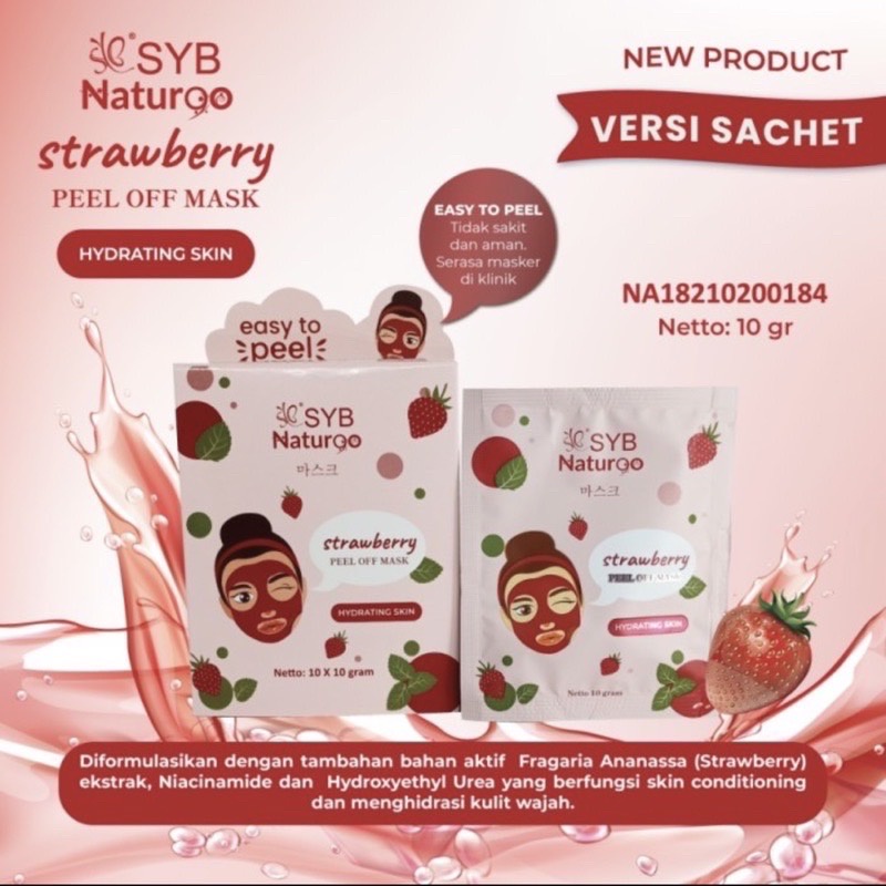 SYB Naturgo Peel Off Mask NEW (Sachet)