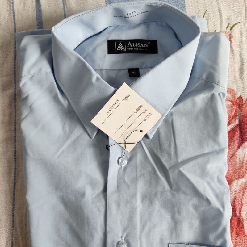 Kemeja Alisan Biru muda ukuran Large