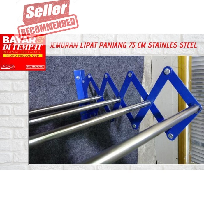 COD JEMURAN DINDING STAINLEES STEEL 75 CM ANTI KARAT STAINLES