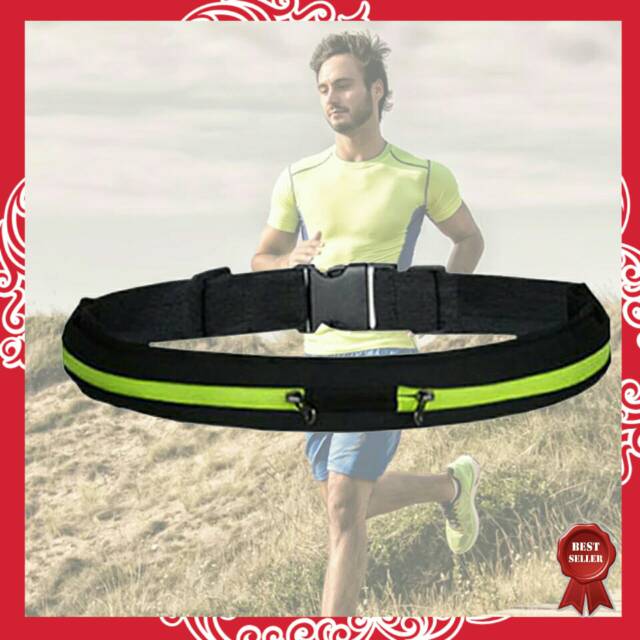 Sabuk Tas Olahraga 2 Slot Tas Pinggang Hp Sport