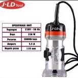 JLD MESIN PROFIL TRIMMER ROUTER KAYU 6 MM MT370 350 WATT
