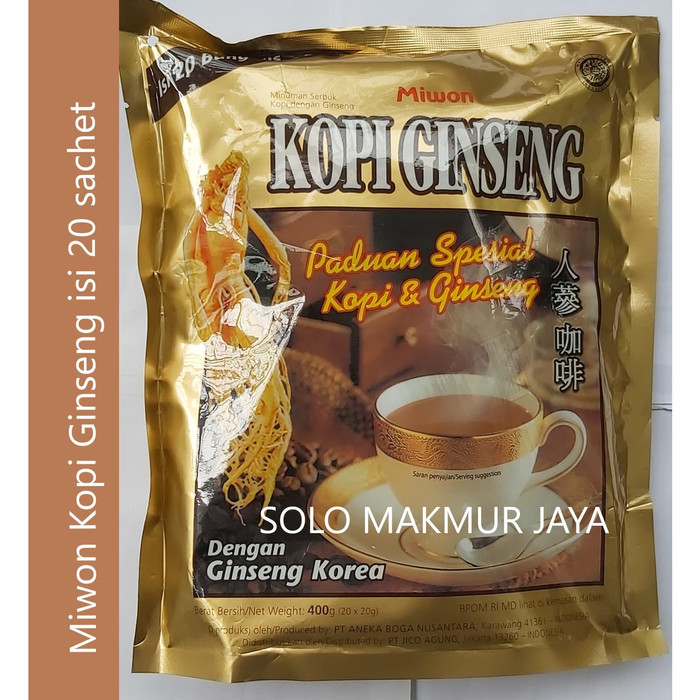 

PROMO Kopi Ginseng Miwon Sachet isi 20