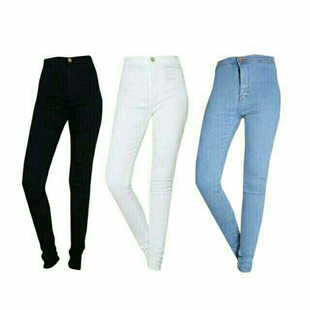 HIGH WAIST HW JEANS ORIGINAL PUNNY SIZE 27-30