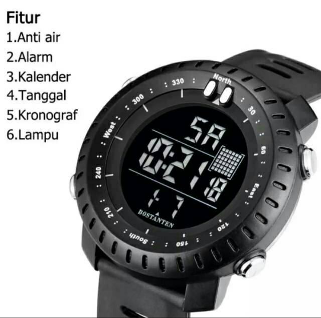 Bostanten..Jam tangan pria anti air sport digital original