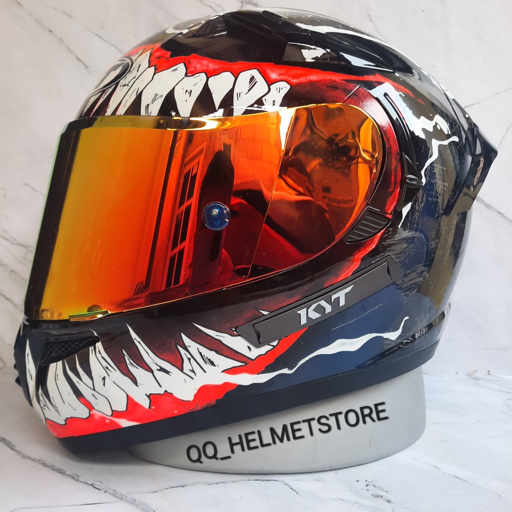 KYT K2 RIDER REPAINT VENOM PAKET GANTENG