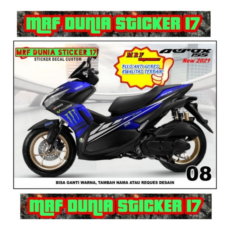 Decal Stiker Motor Yamaha Aerox 2021 Full Body Modifikasi 08