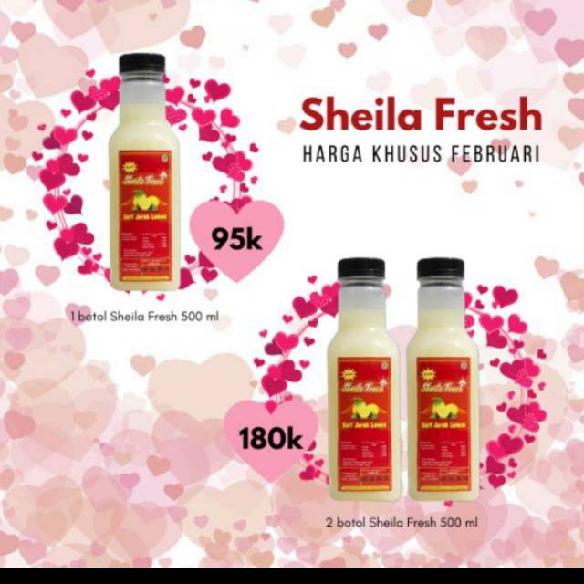 

Promo sheila fresh sari buah lemon lanjut bulan maret