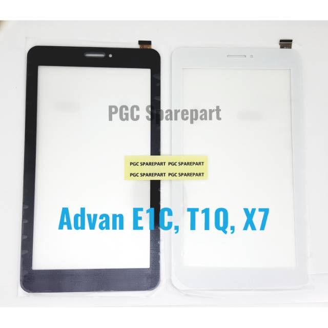 Original OEM Touchscreen cocok untuk Advan Tablet E1C / E1C Plus E1C+ / E1C Pro / T1Q / X7 / P7123 -