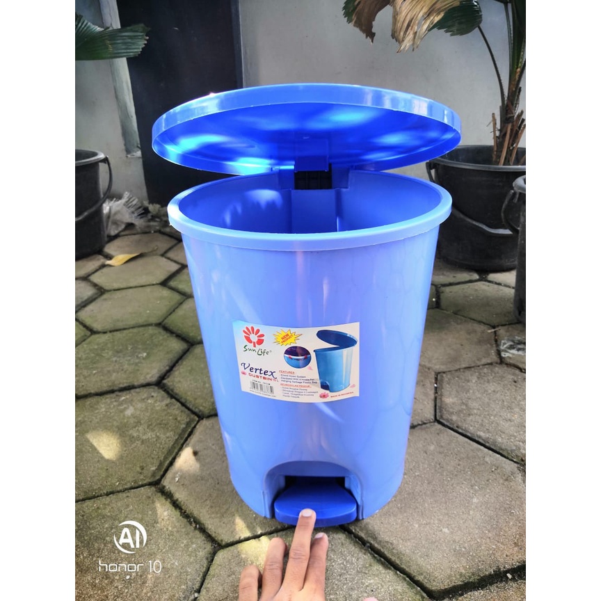 Sunlife Tempat Sampah Injak / injek 10 Liter Vertex Dustbin 10 Liter