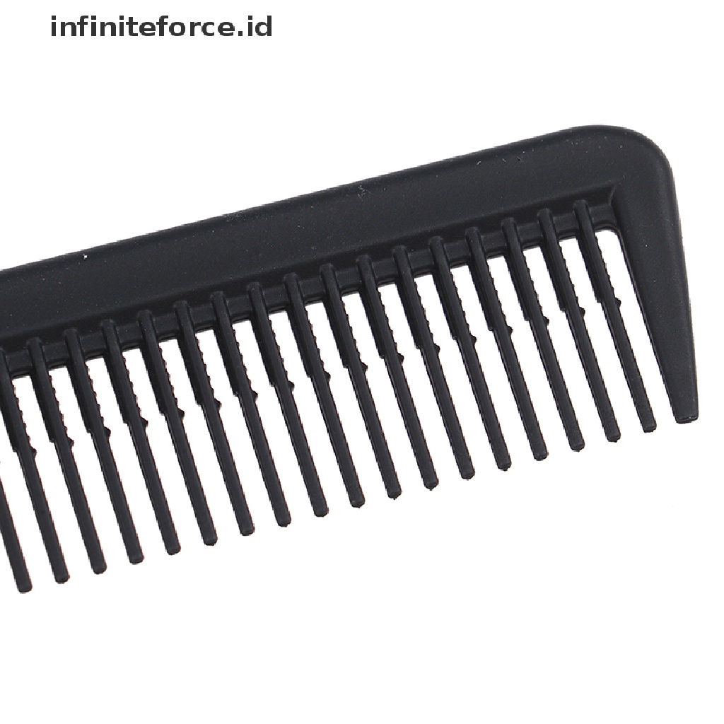 1pc Sisir Rambut Dua Sisi Bahan Stainless Steel Untuk Salon