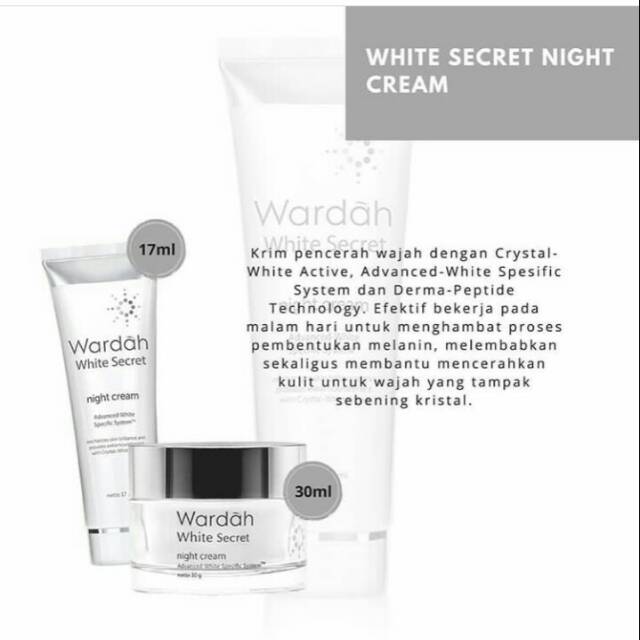 Wardah White secret Night cream
