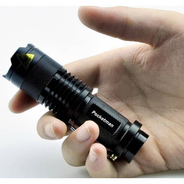 Senter Police LED Senter mini Pocketman LED Flashlight 2000 Lumens waterproof