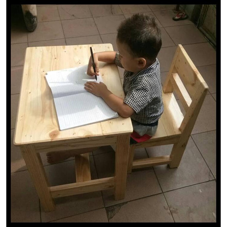 Meja Belajar Anak Paud / Tk / Sd Satu Set