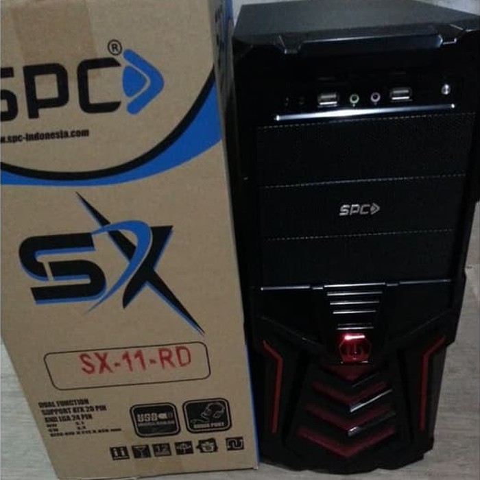CASING PC SPC SX SERIES 450W FULL ATX (USB+AUDIO+FAN)