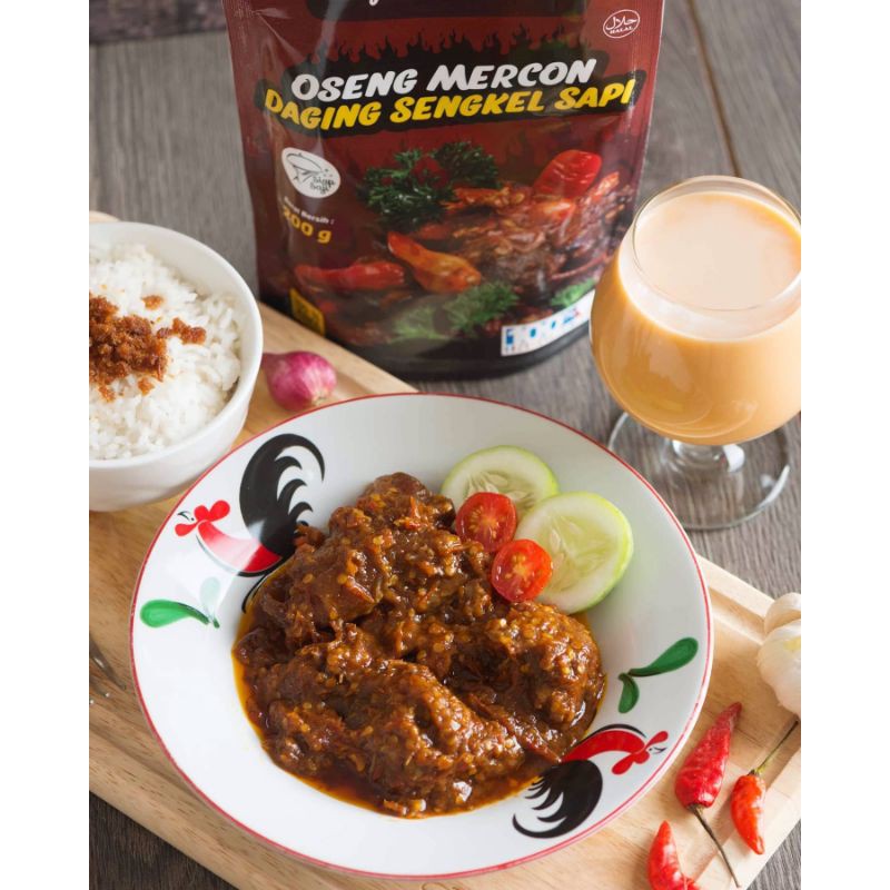 

OSENG MERCON DAGING SENGKEL SAPI (200GR) / TIDAK TERLALU PEDAS / MEDIUM SPICY