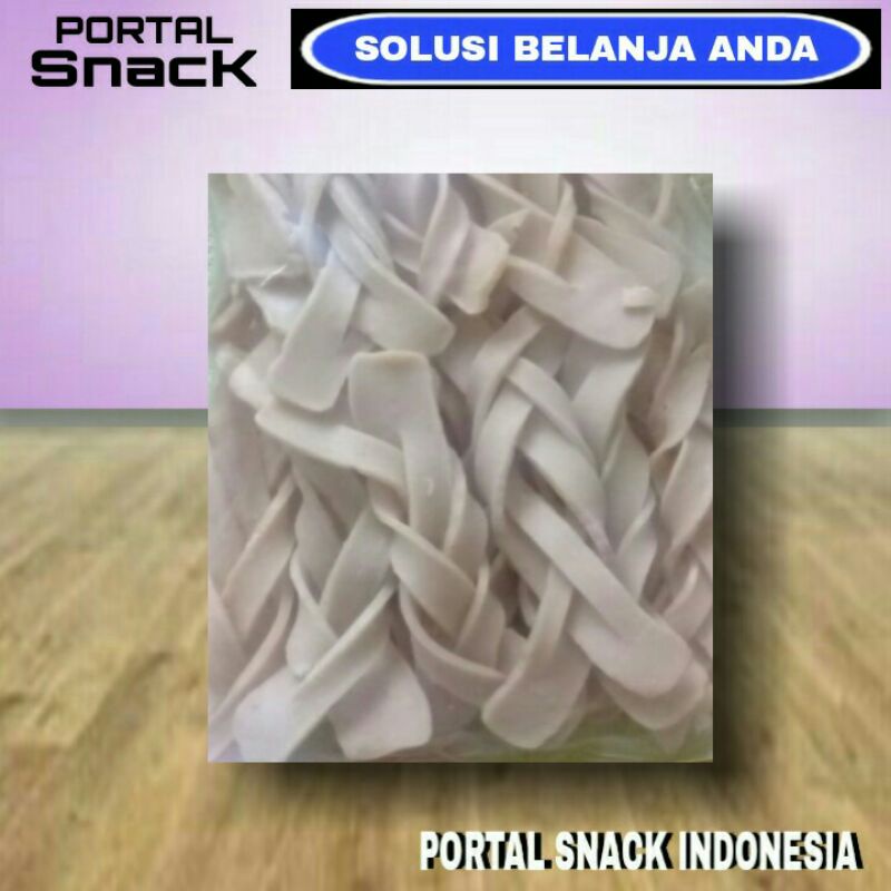 

KERUPUK ikan kepang mentah 500gr