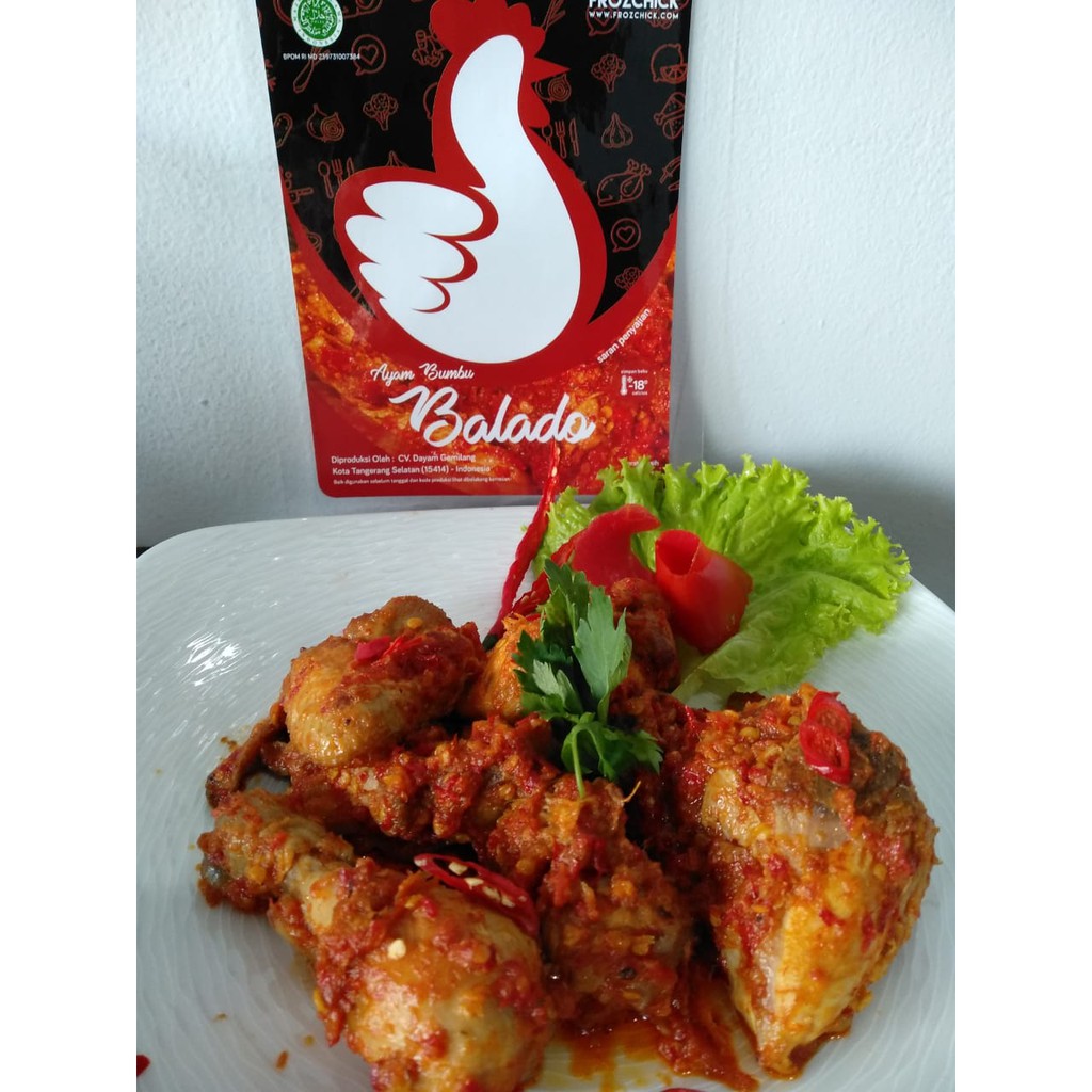 

Ayam Balado - Frozchick Ayam Olahan (isi 6 potong)