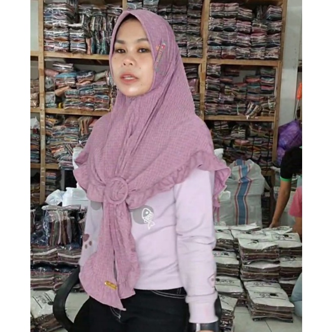 115 !!! JILBAB DOA IBU PLISKET JUMBO SIZE L GESPER REMPEL BAWAH/HIJAB DOI  PRISKET CASANDRA KRUT KHIMAR 3 IN 1 ORIGINAL PREMIUM TERBARU BY BUNYAMIN-4