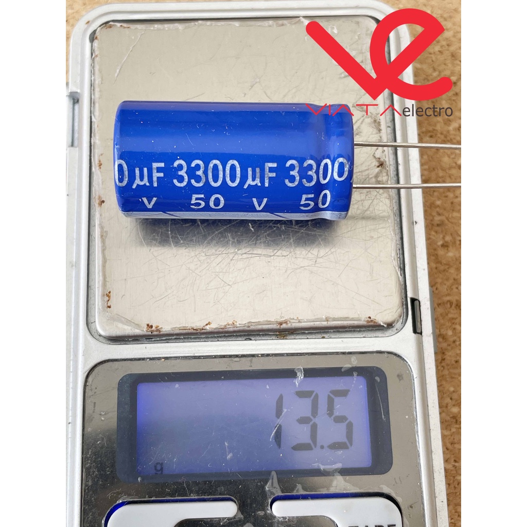 KAPASITOR ELCO 3300UF 50V (1 BUAH) KAPASITOR CAPACITOR ELKO KAPASITOR 3300 UF 50 V