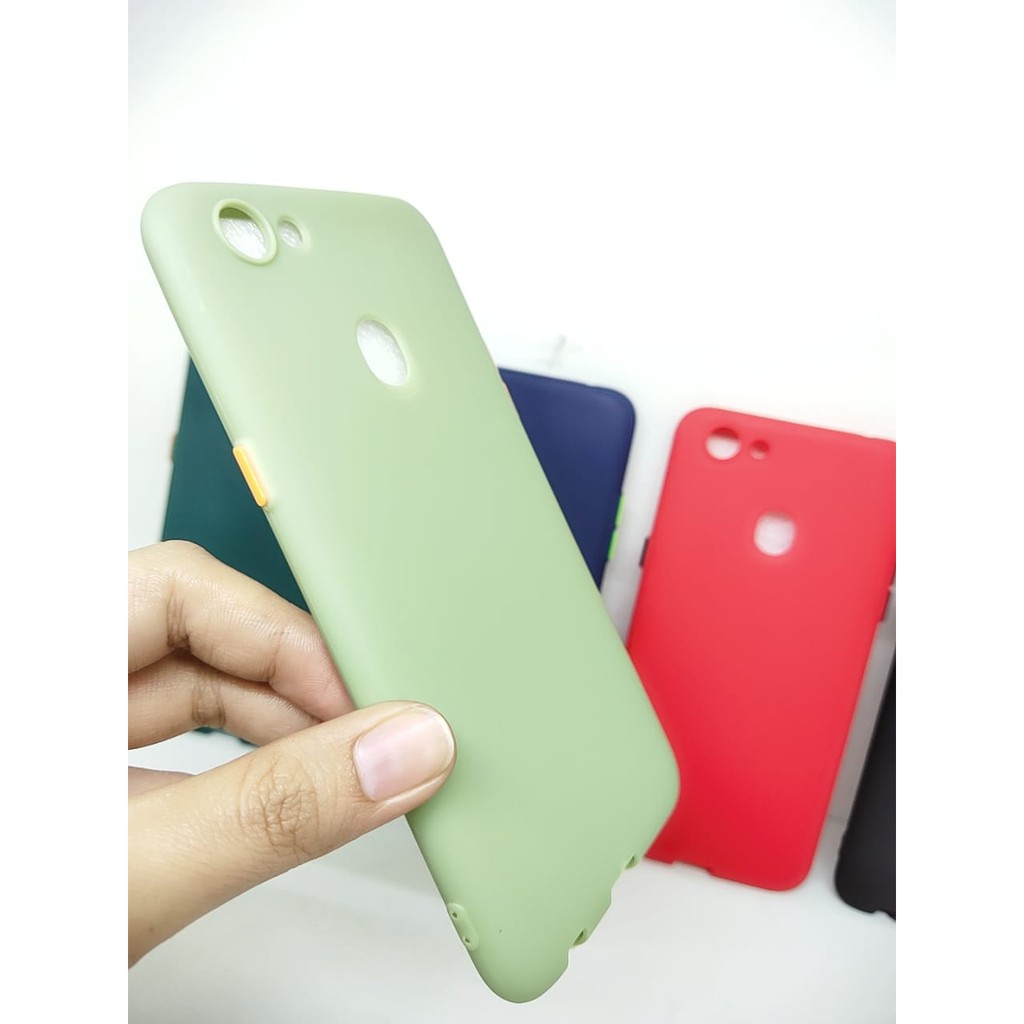 SMPC TPU Candy Oppo F5 F5 Plus 6.0 inch SoftCase Macaron Protection Camera Tombol Warna