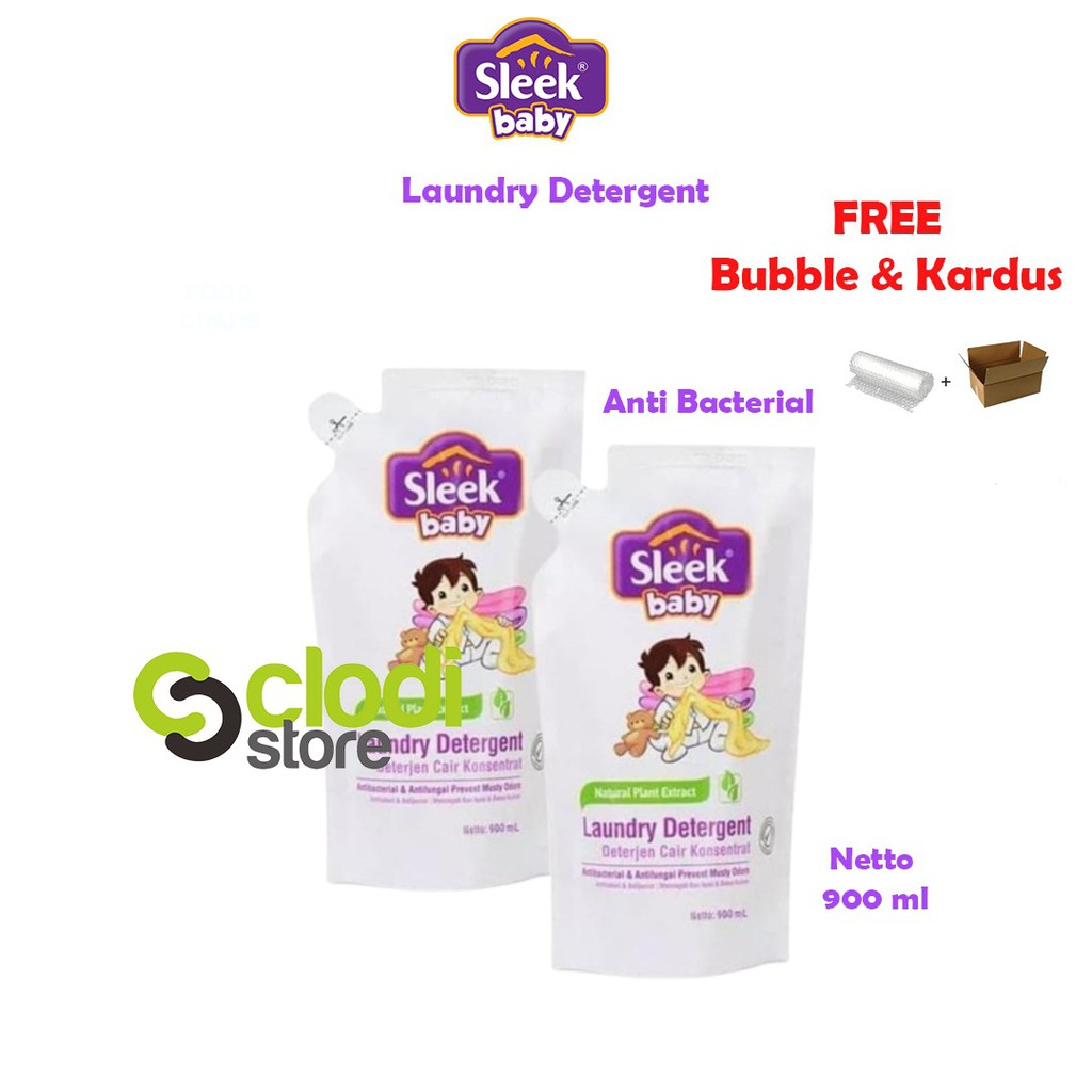 Jual Sleek Baby Laundry Detergent 900ml Refill 900 Ml Slek Sabun Cuci ...