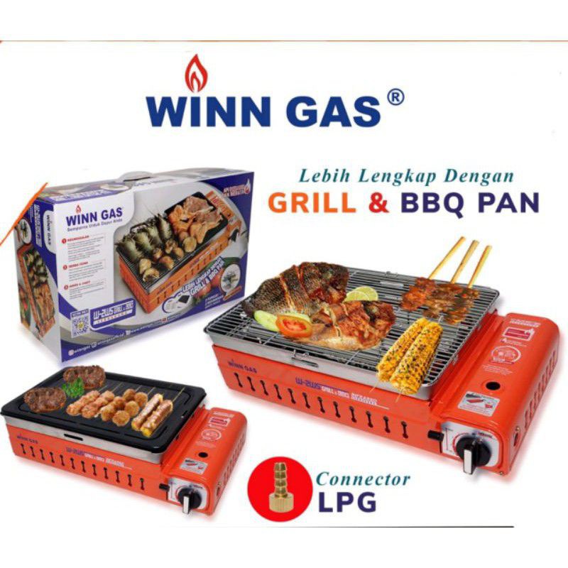 WINN Kompor Gas BBQ  , Tabung Kaleng Grill 2WS Grill