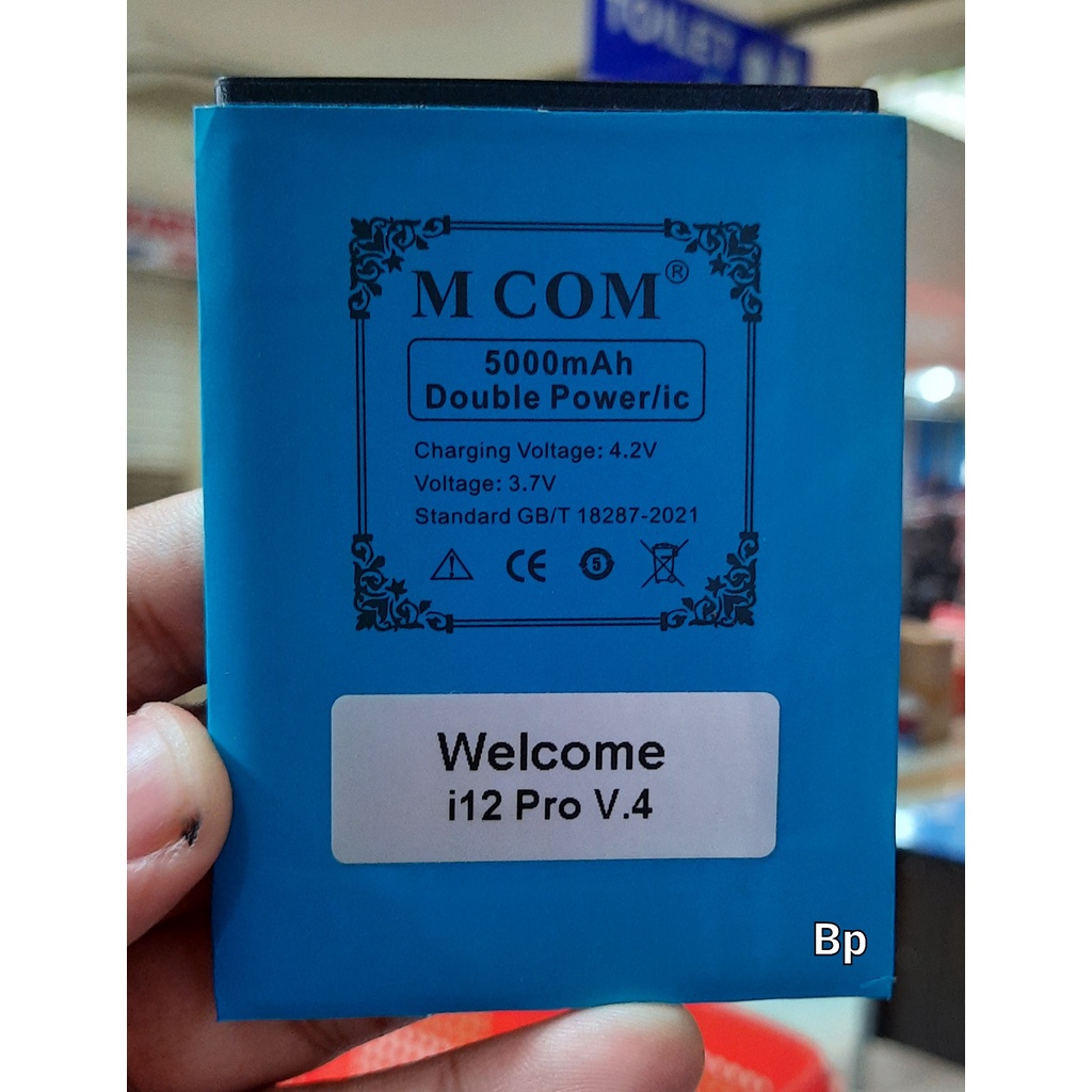 Baterai Welcome P40 Pro / Batre Welcome S30U / Welcome note 9 pro / Welcome i12 Pro V.4 double power murah meriah