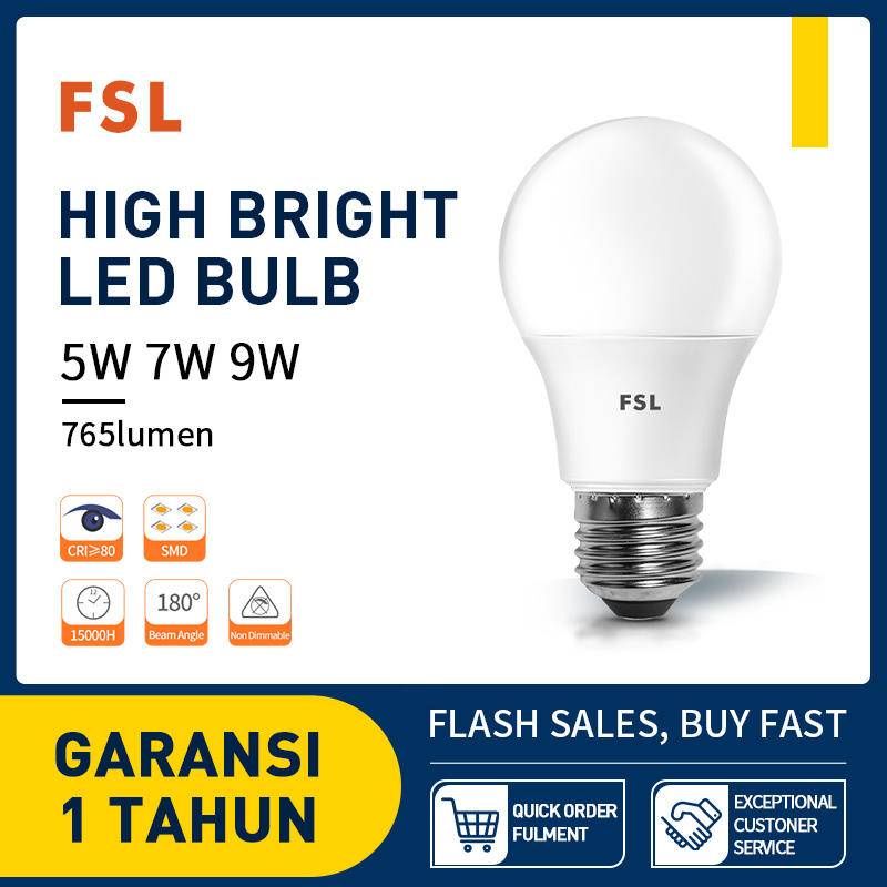 FSL 220V AC LED Bulb E27 5W/7W/9W Daylight  Living Room Lighting Table Lamp