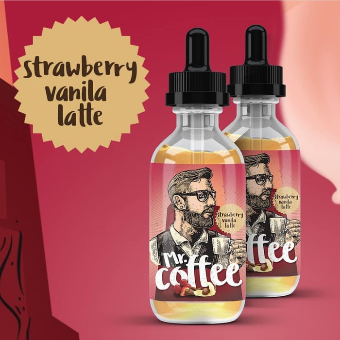 Liquid Vape Mr Coffee Strawberry Vanilla Latte 3mg 60ml Idj Mr Coffee Eliquid Vapor Cukai Murah Kopi Shopee Indonesia