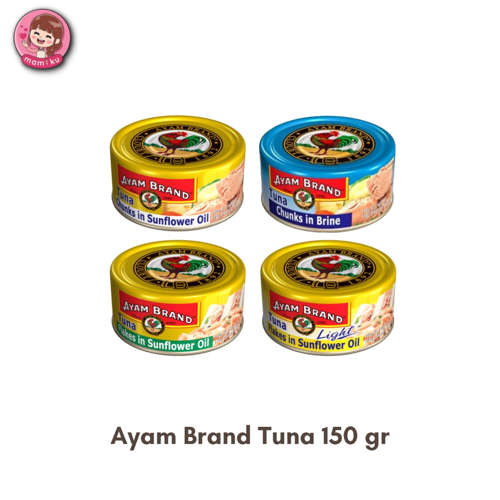 

Ayam Brand Chunk Tuna / Makanan Kaleng/ Olahan Ikan Tuna Rendah Lemak/ Frozen Food - 150 gr