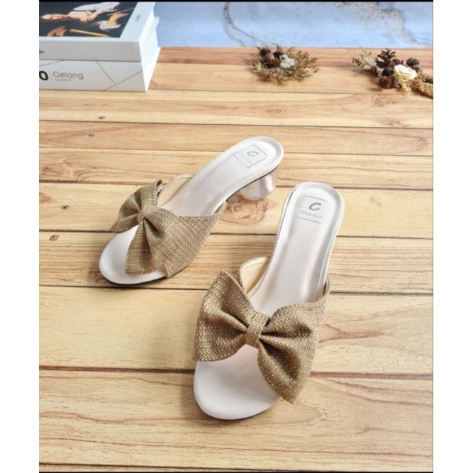 ABBUSHOES Aj 05 hak kaca Vita wanita 5cm