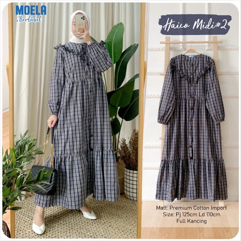 Dress Gamis Haico #2 Midi Ld 110 by Original Moela Berlabel