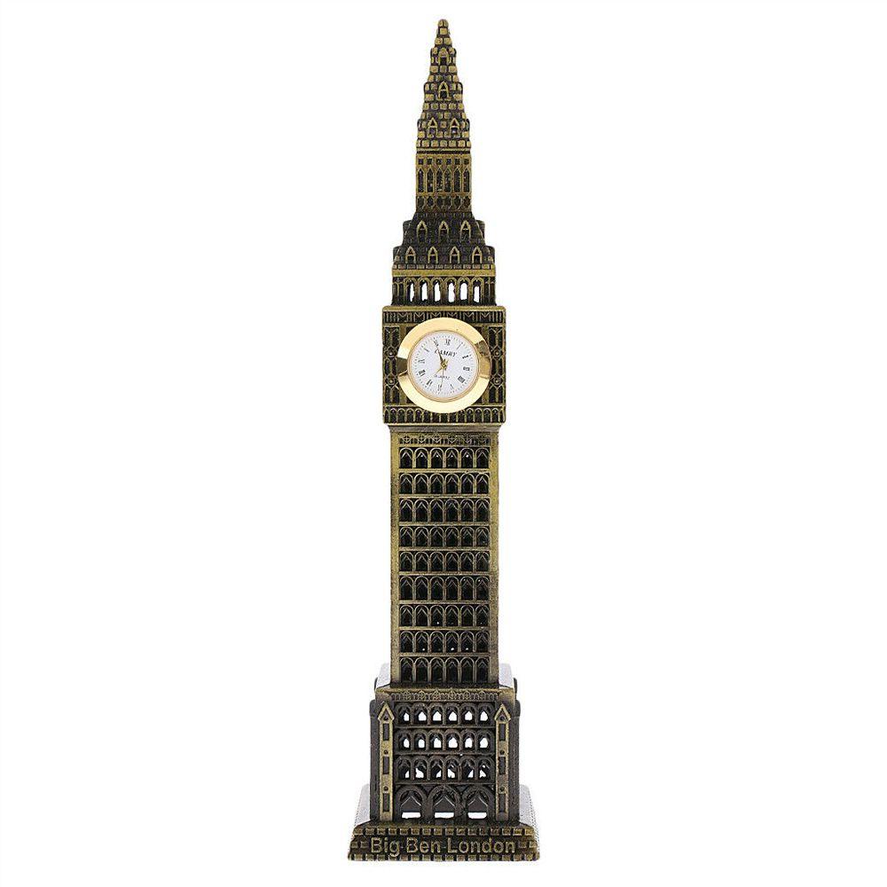 Suyo Ornamen Menara Big Ben Bahan Metal Untuk Dekorasi Meja