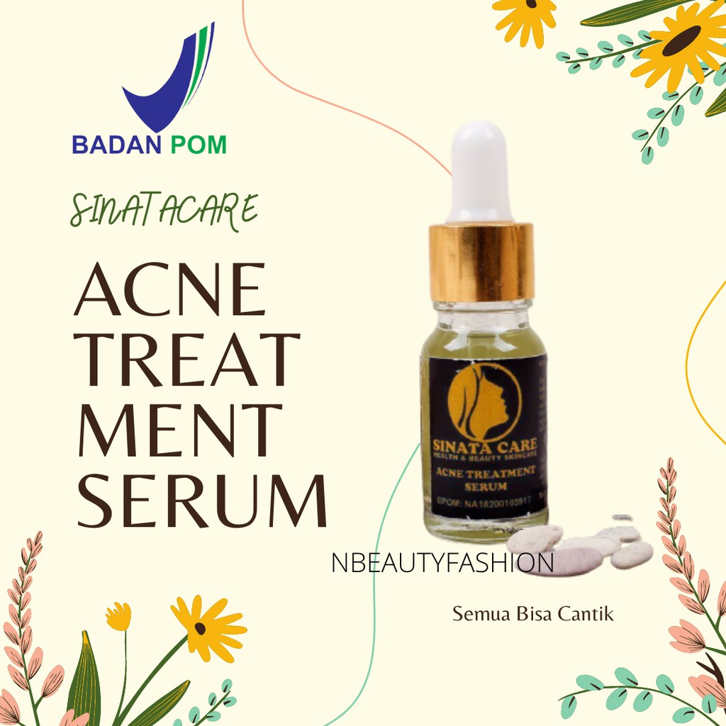 SINATABEAUTY SERUM ACNE TREATMENT 10ml - SINATA BEAUTY SERUM - SERUM WAJAH JERAWAT