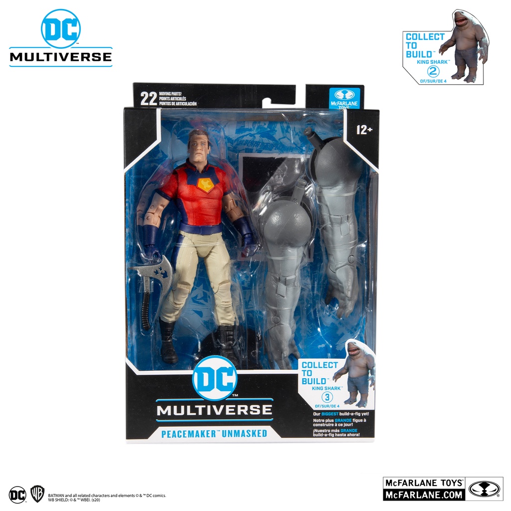 McFarlane DC Multiverse Series PEACEMAKER UNMASKED Mainan Anak Action Action Figure Collectible