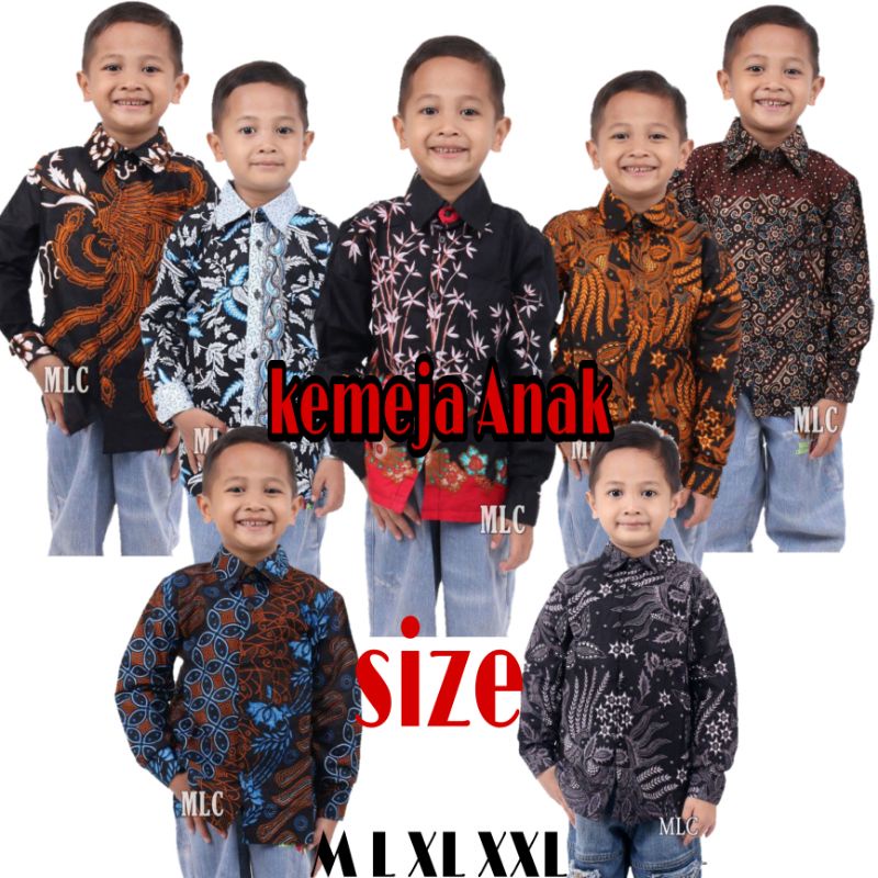 (BISA COD) KEMEJA BATIK ANAK COWOK//BAJU BATIK ANAK COWOK//BATIK ANAK LAKI LAKI// KEMEJA ANAK MODERN