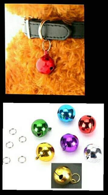 BUY 1 GET 1 !!! Lonceng plus ring tambahan aksesoris kalung anjing kucing tas dompet kunci uk 20MM