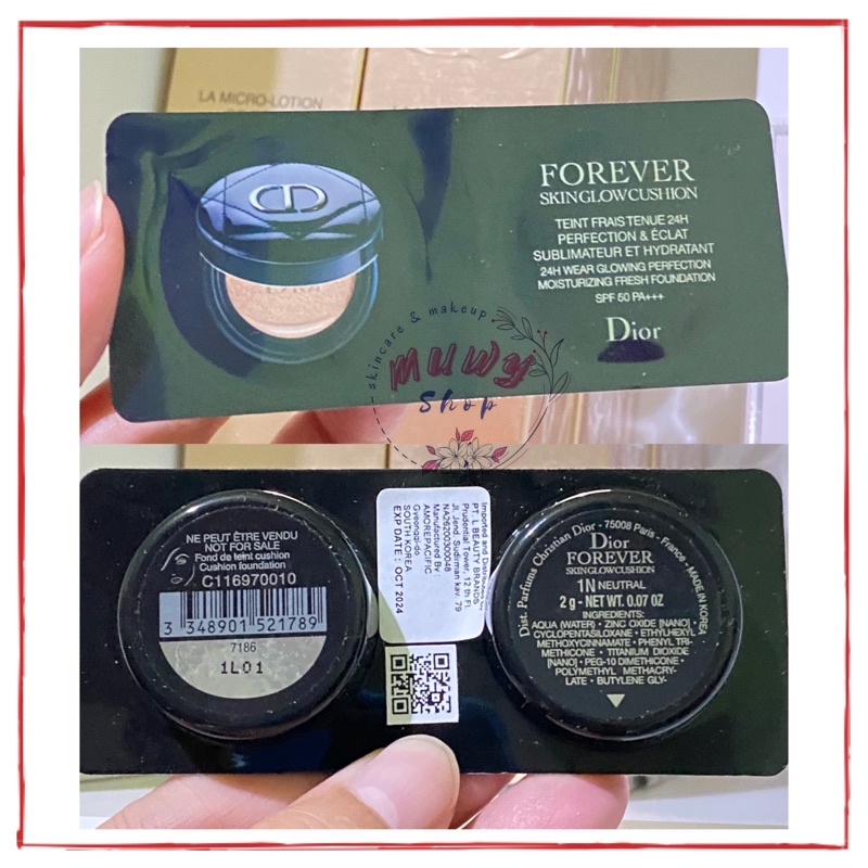 Dior Forever Matte / Skinglow Cushion 2gr SAMPLE